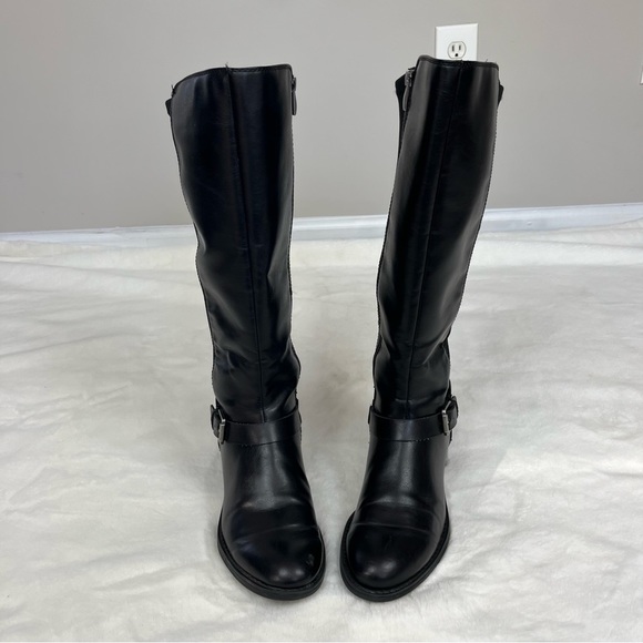 FRANCO SARTO CEDAR KNEE HIGH BLACK BOOTS SIZE 8 - Picture 7 of 14